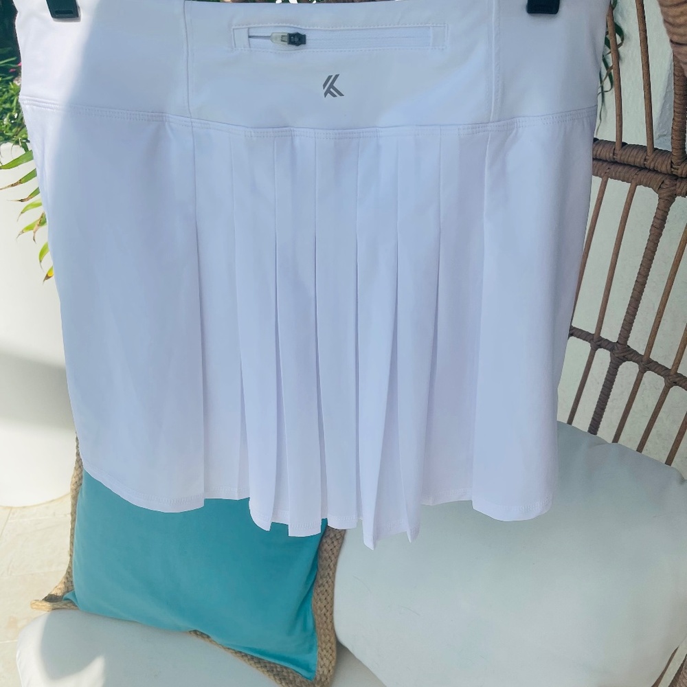 White Athletic skort